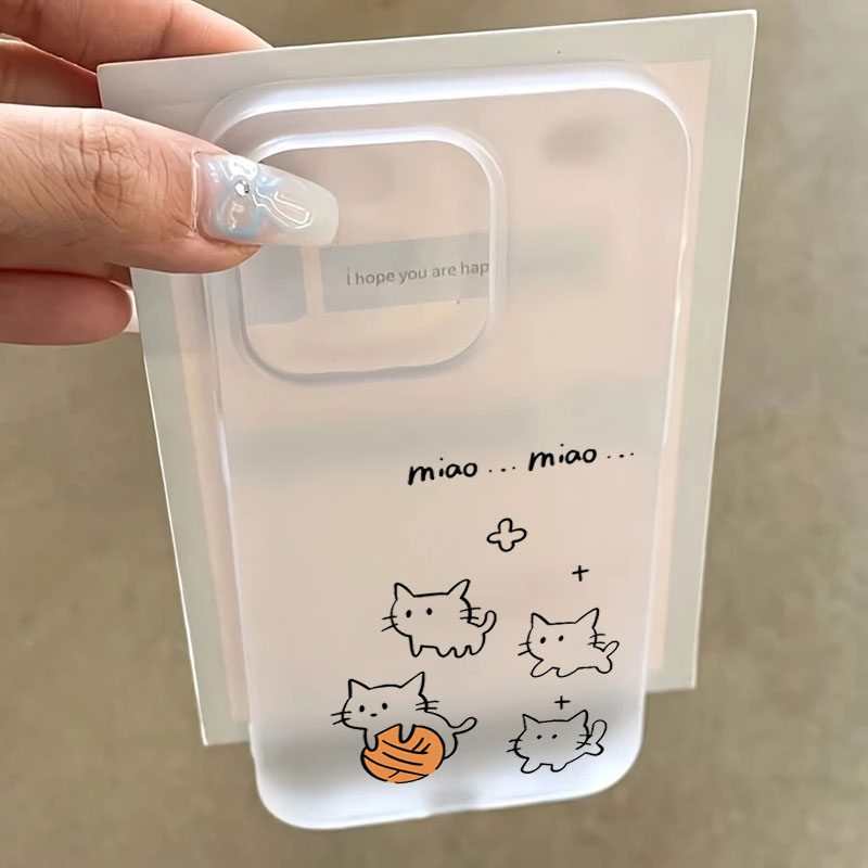 Phone Cases Xr Cute - キュートな黒猫柄のiPhoneケース、iPhone 17/16 Pro Max/Air/XS/X/XR/15/14/13/12/11/7/8 Plus/SE2対応、半透明ソフトカバー