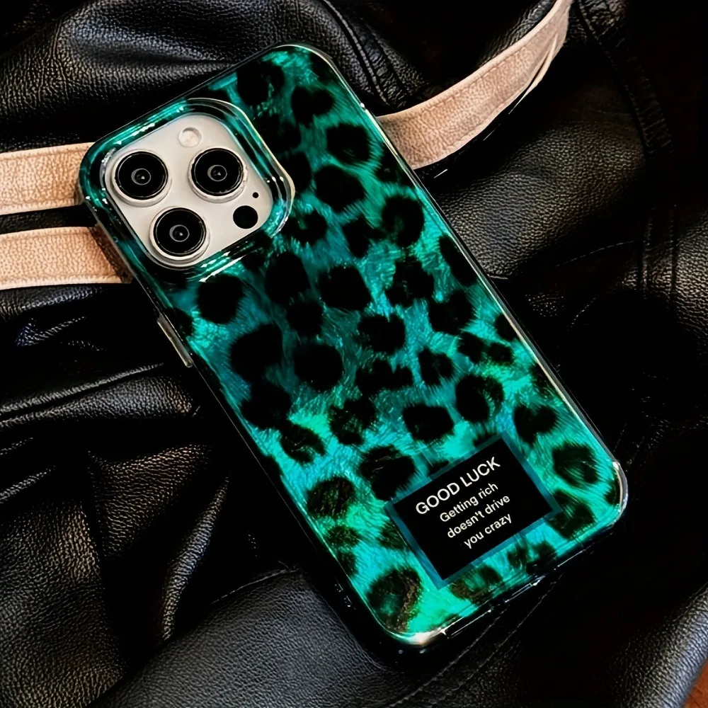 Phone Cases Leopard Print - レトロレーザーキュートなヒョウ柄のiPhoneケース iPhone 17 15 16 14