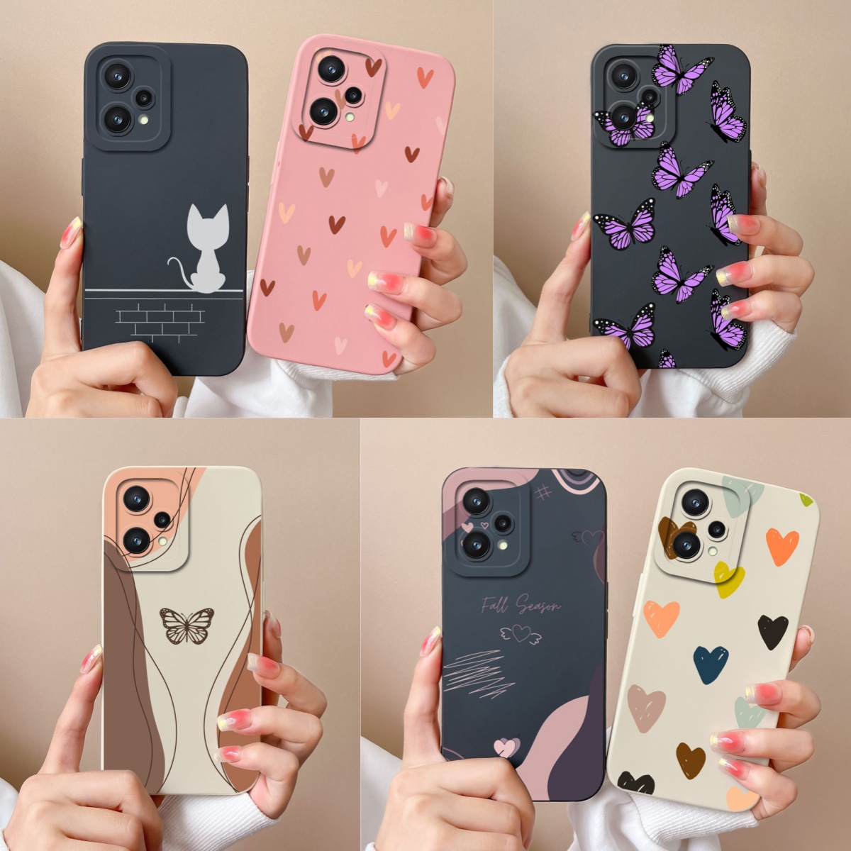 Phone Cases Aviation - Realme 9 プロプラスケース紫蝶バックカバー Oppo Realme9 Funda