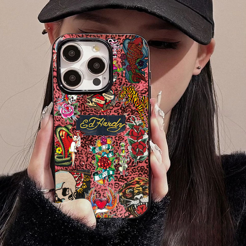 Phone Cases Leopard Print - レオパード柄 スカル スネーク タイガー柄 iPhone 16