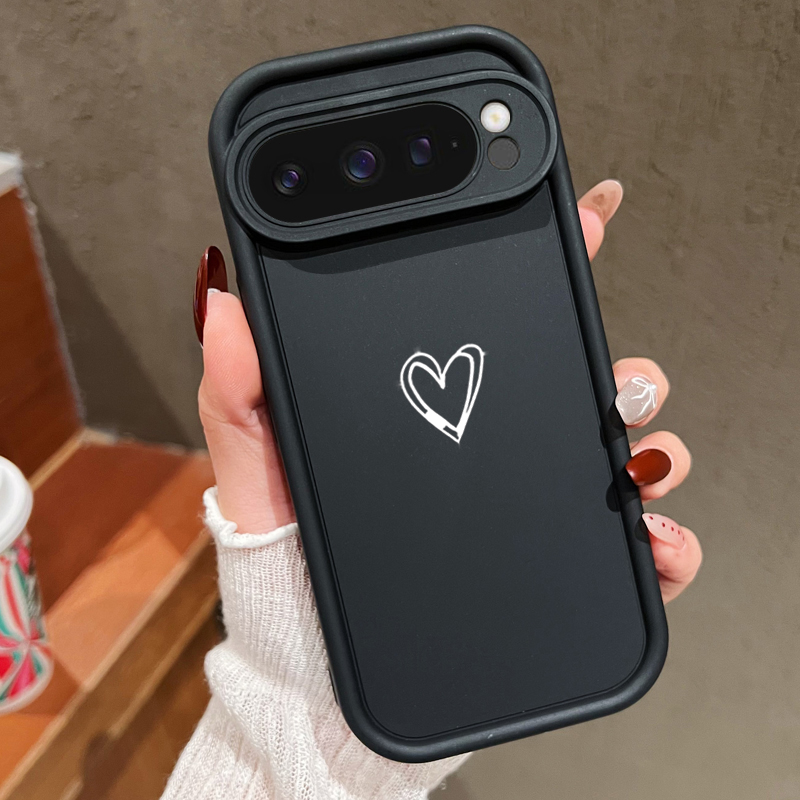 Phone Cases Pixel 9A - シンプルな愛のパターンソフトケース Google Pixel 10 9 8
