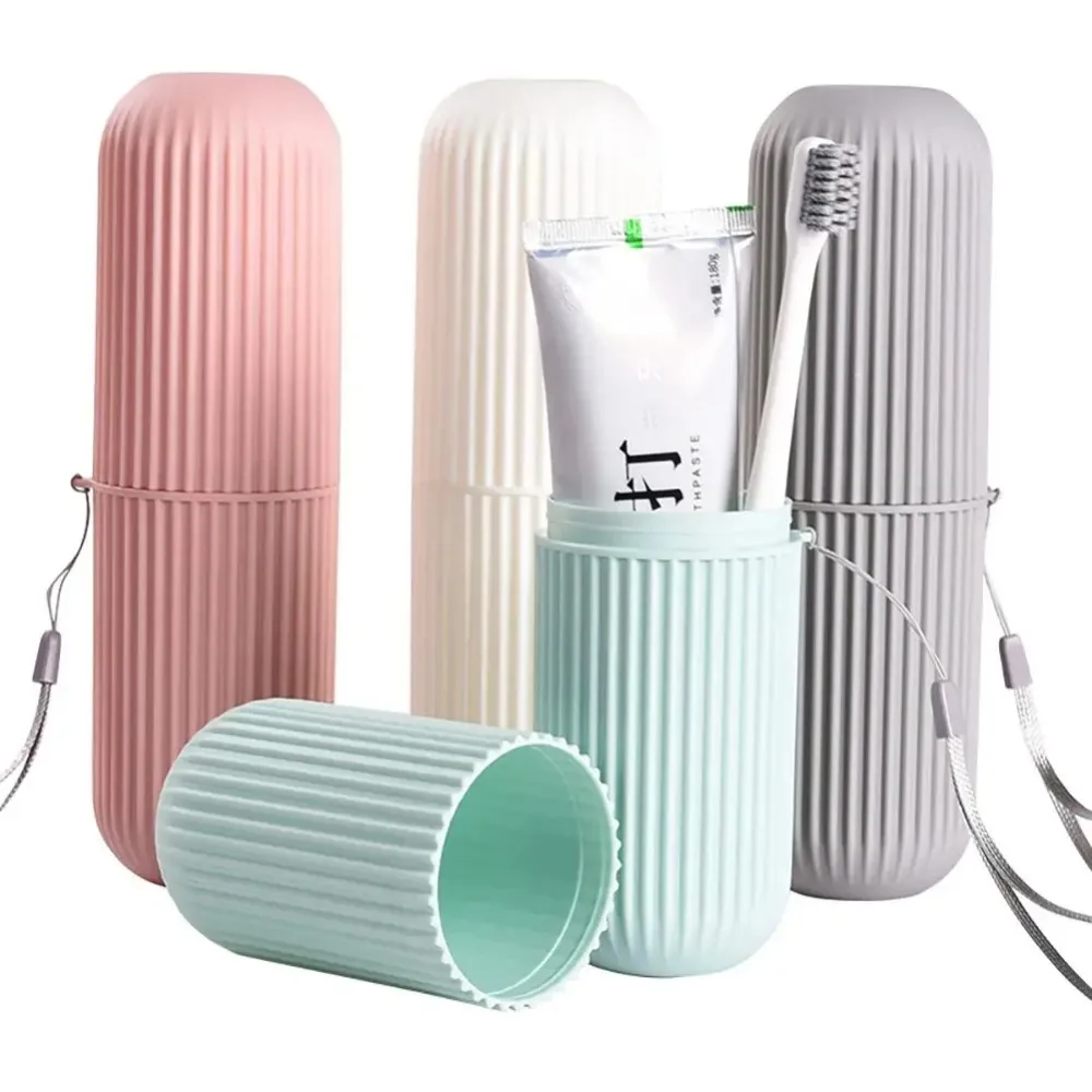 Phone Cases The Dairy - 旅行用携帯歯ブラシカップ、バスルーム用歯磨き粉ホルダー収納ケースボックスオーガナイザー、旅行用トイレタリー収納カップ、新クリエイティブ