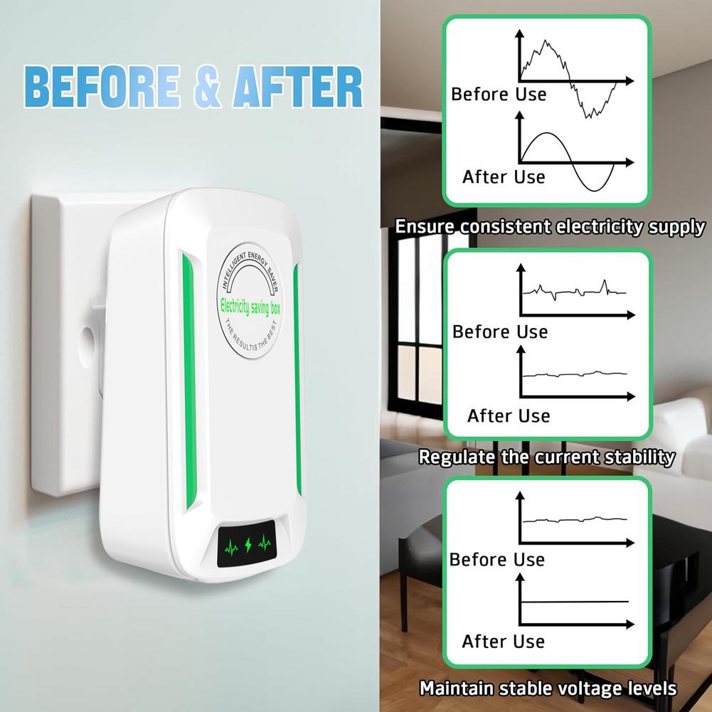 Phone Cases Uk - インテリジェント省エネボックス、90V-250V家庭用電力節約装置、電圧安定器＆力率改善器（EU/US/UKプラグ対応）