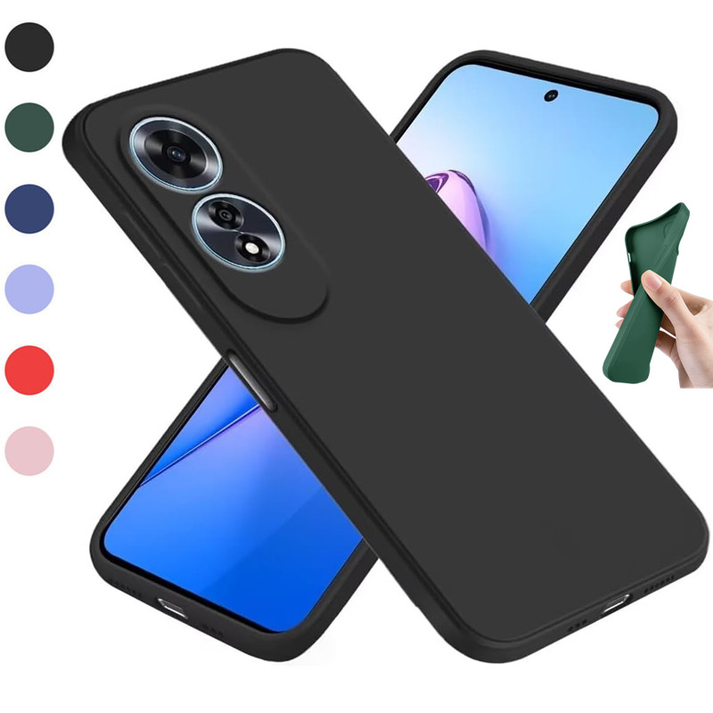 Phone Cases Aviation - 柔軟な液体シリコーン TPU ケース OPPO A60 A40