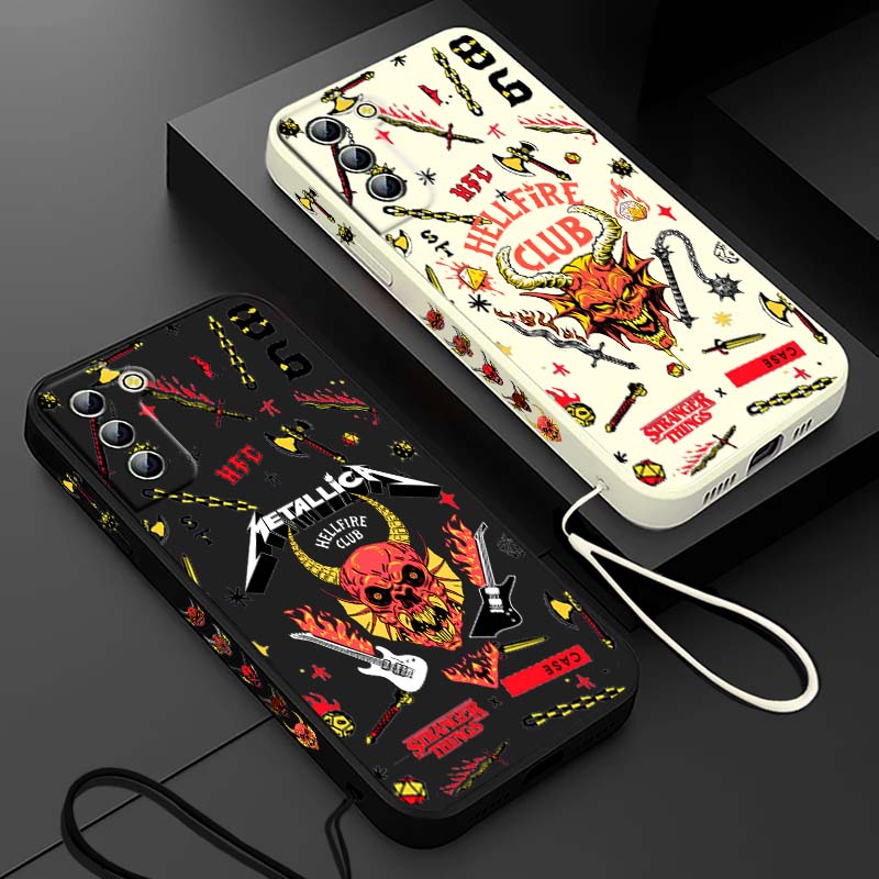 Phone Cases Silicone - ストレンジャー・シングス レッドヘルデーモン Samsung Galaxy S26 S25
