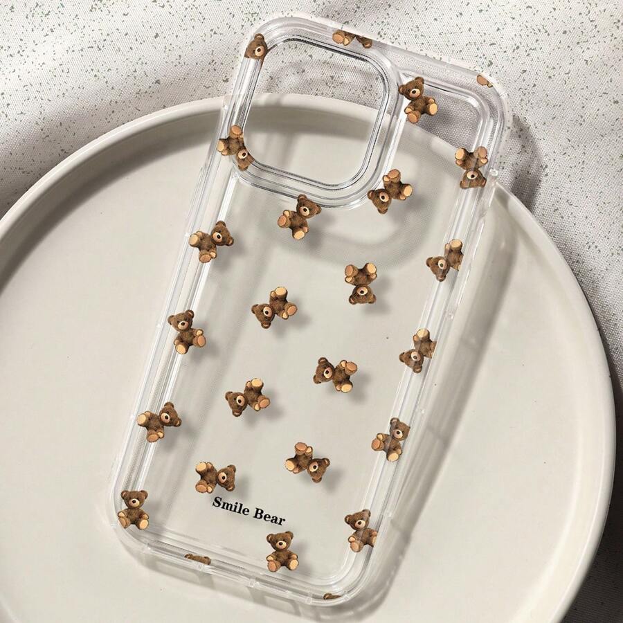 Phone Cases Xr Cute - フラワーベアプリント iPhone 16 15 13 12