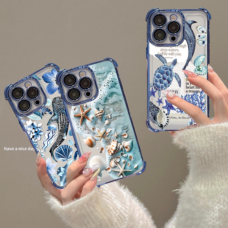 Vivo Y28 - 海洋生物サメ柄スマホケース VIVO V70 FE V60 V50