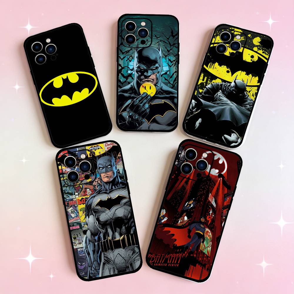 Phone Cases Quirky - 面白いB-Bバットマンマン電話ケース iPhone 17/16/15/13/14 Pro Max/ 11Plus/X/Xr/Xs