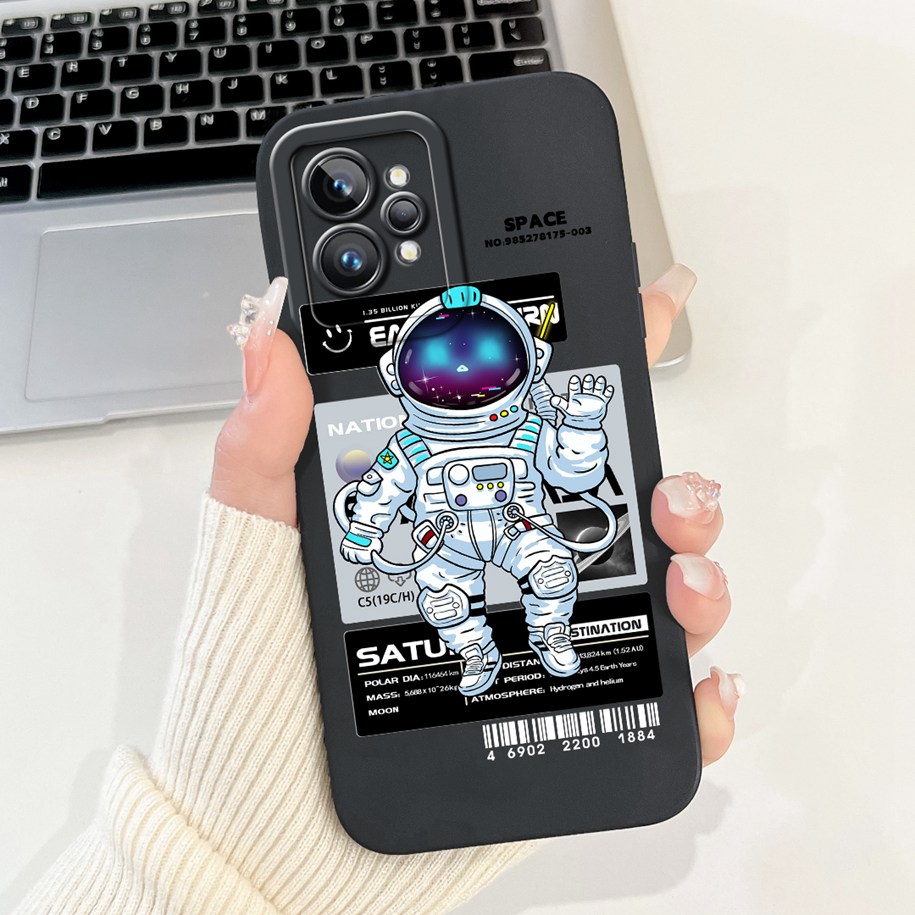 Realme GT2 プロケースかわいいデイジー宇宙飛行士牛 - Phone Cases Aviation のレビューと価格