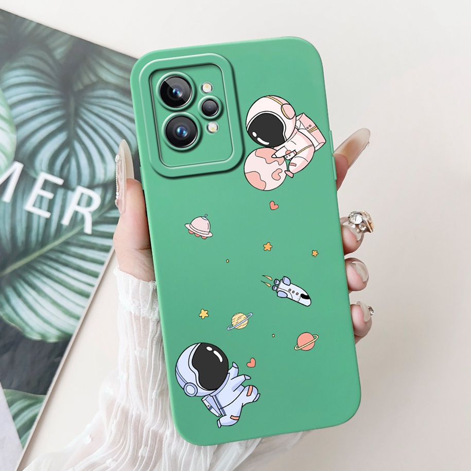 Realme GT2 プロケースかわいいデイジー宇宙飛行士牛 - Phone Cases Aviation のレビューと価格