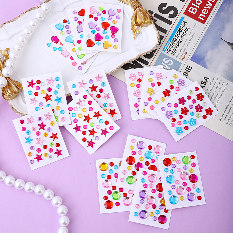 ホットセール カラフルアクリルダイヤモンドステッカー セルフ - Phone Cases Diy のレビューと価格