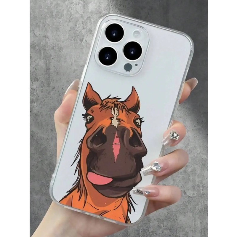 面白い馬の顔の形をしたiPhoneケース iPhone 17 - Phone Cases Quirky のレビューと価格