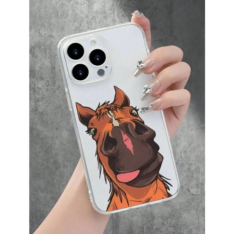 面白い馬の顔の形をしたiPhoneケース iPhone 17 - Phone Cases Quirky のレビューと価格