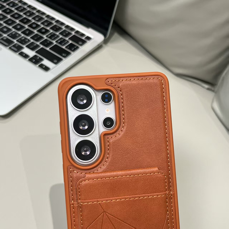 高級合成皮革カードホルダー付きスマホケース サムスンギャラク - Phone Cases That Hold Cards のレビューと価格