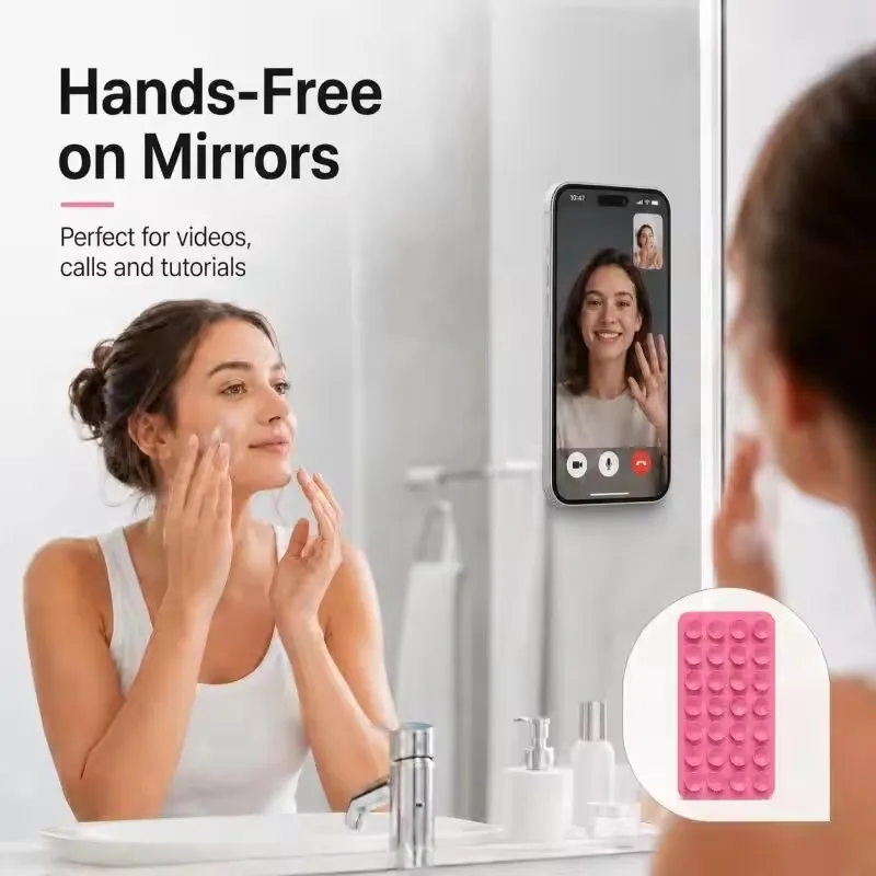 シリコン製壁掛け吸盤ブラケット、多機能壁掛け吸盤、滑り止め片 - Phone Cases Silicone のレビューと価格