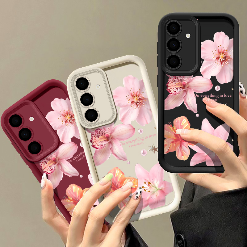 ピンクの花柄スマホケース Samsung Galaxy A5 - Phone Cases Pink のレビューと価格