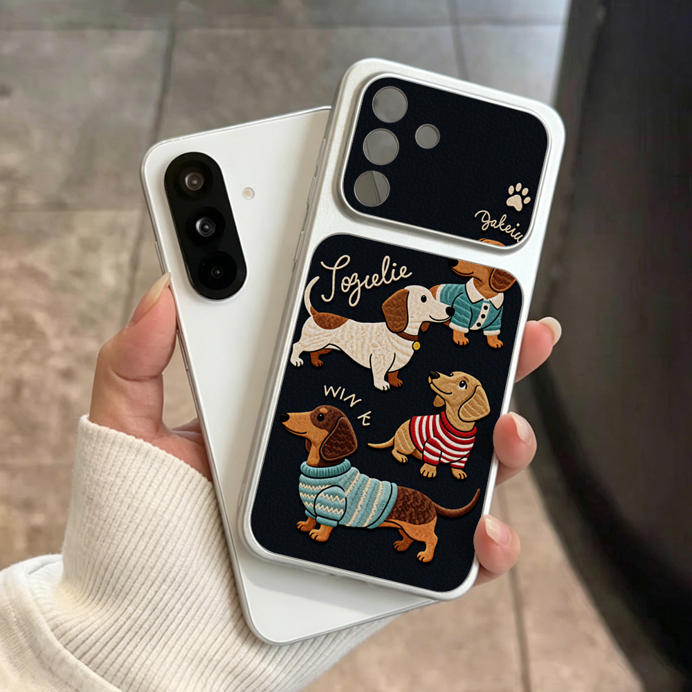 漫画風ダックスフント柄スマホケース サムスン A56 A55 - Phone Cases That Cover The Camera のレビューと価格
