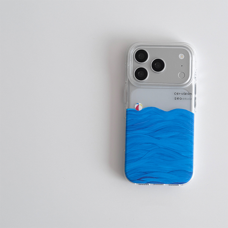 油絵風海面テクスチャのiPhoneケース iPhone 17 - Phone Cases Art のレビューと価格