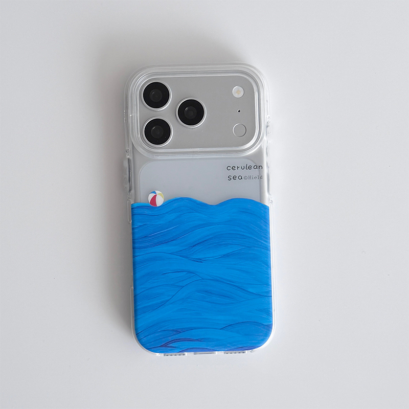 油絵風海面テクスチャのiPhoneケース iPhone 17 - Phone Cases Art のレビューと価格