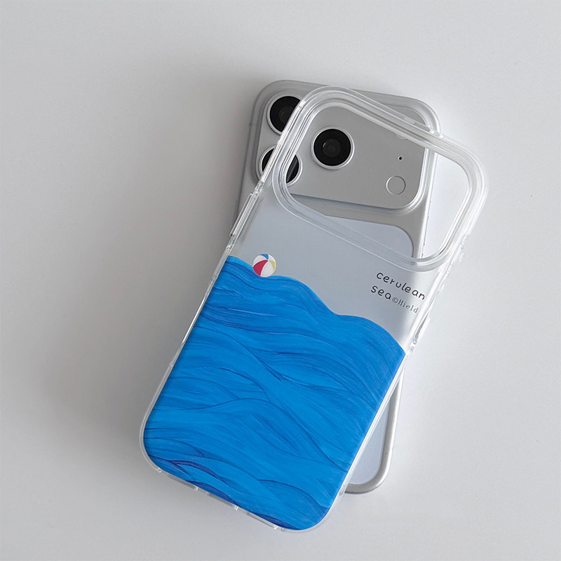 油絵風海面テクスチャのiPhoneケース iPhone 17 - Phone Cases Art のレビューと価格