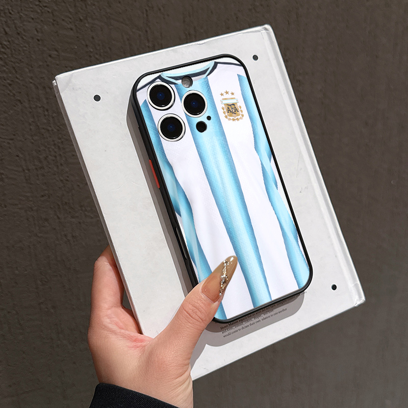 アルゼンチンサッカーチーム ホームジャージ柄 iPhoneケ - Phone Cases Jersey のレビューと価格