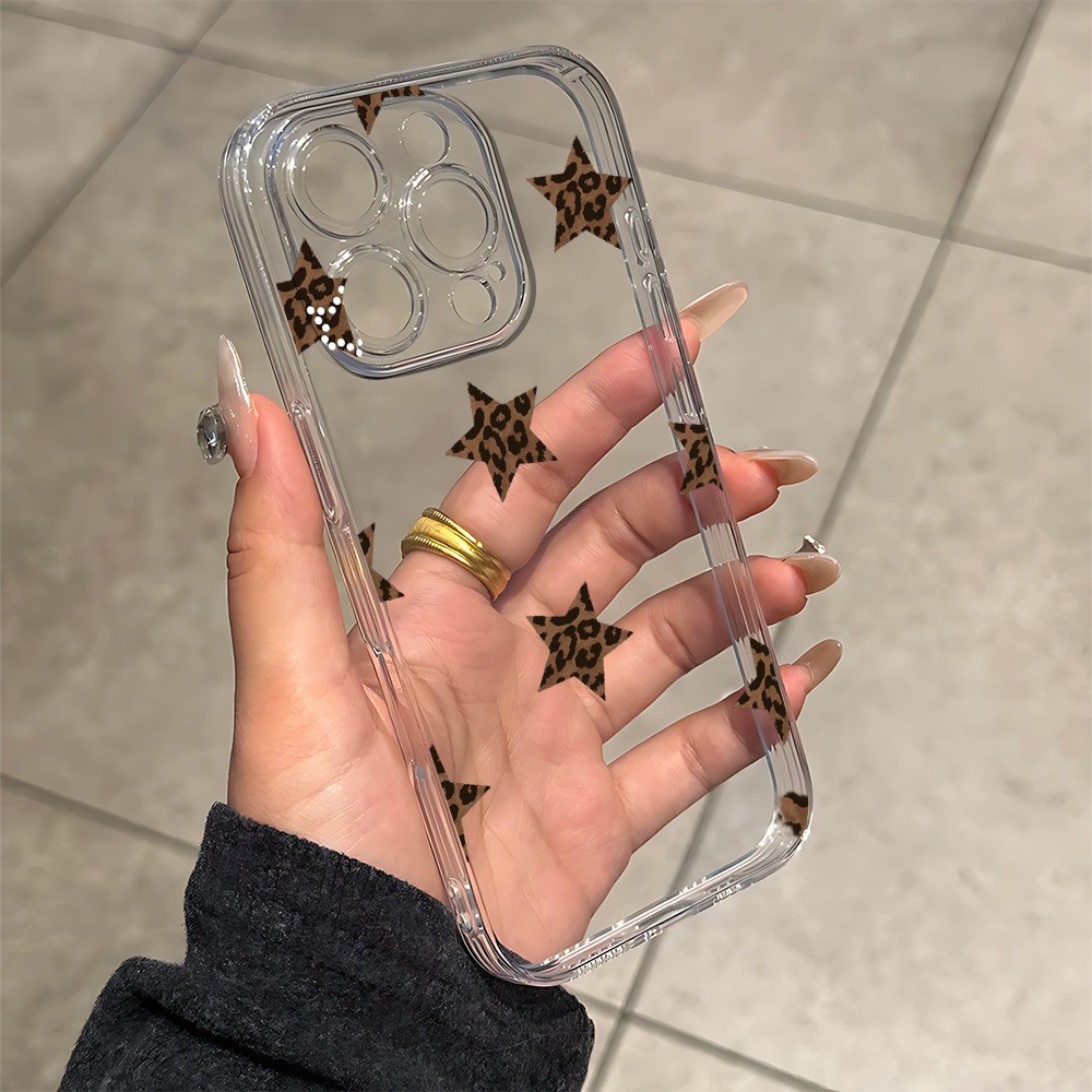 ワイルドレオパード柄スターシリコン製iPhoneケース（iP - Phone Cases Leopard Print のレビューと価格
