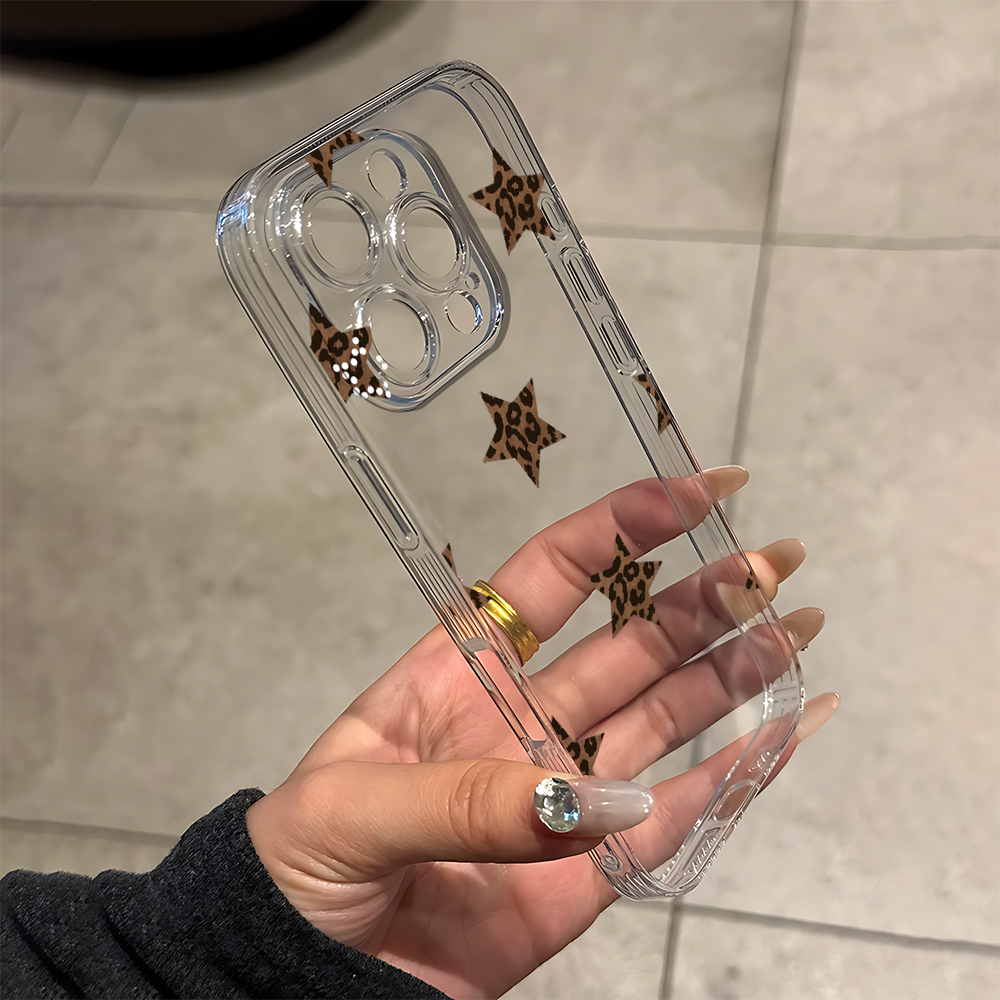 ワイルドレオパード柄スターシリコン製iPhoneケース（iP - Phone Cases Leopard Print のレビューと価格
