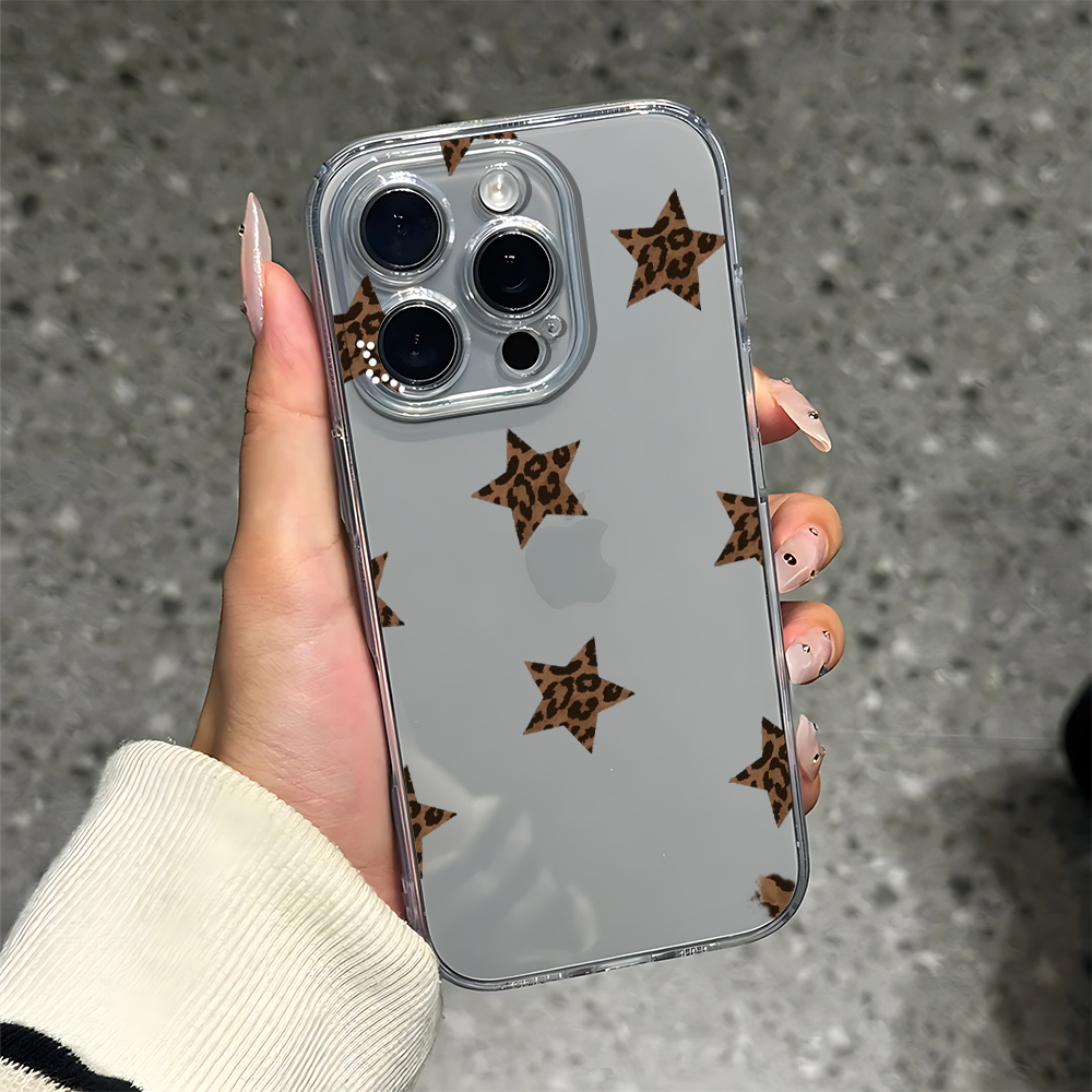 ワイルドレオパード柄スターシリコン製iPhoneケース（iP - Phone Cases Leopard Print のレビューと価格