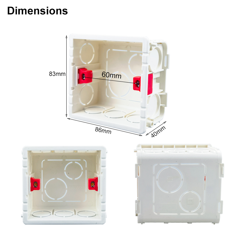86*86 耐火性壁掛け内部ジャンクションボックス 3*3  - Phone Cases Uk のレビューと価格
