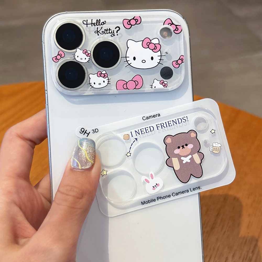 かわいい漫画風カメラ保護レンズフィルム iPhone 15  - Phone Cases That Cover The Camera のレビューと価格