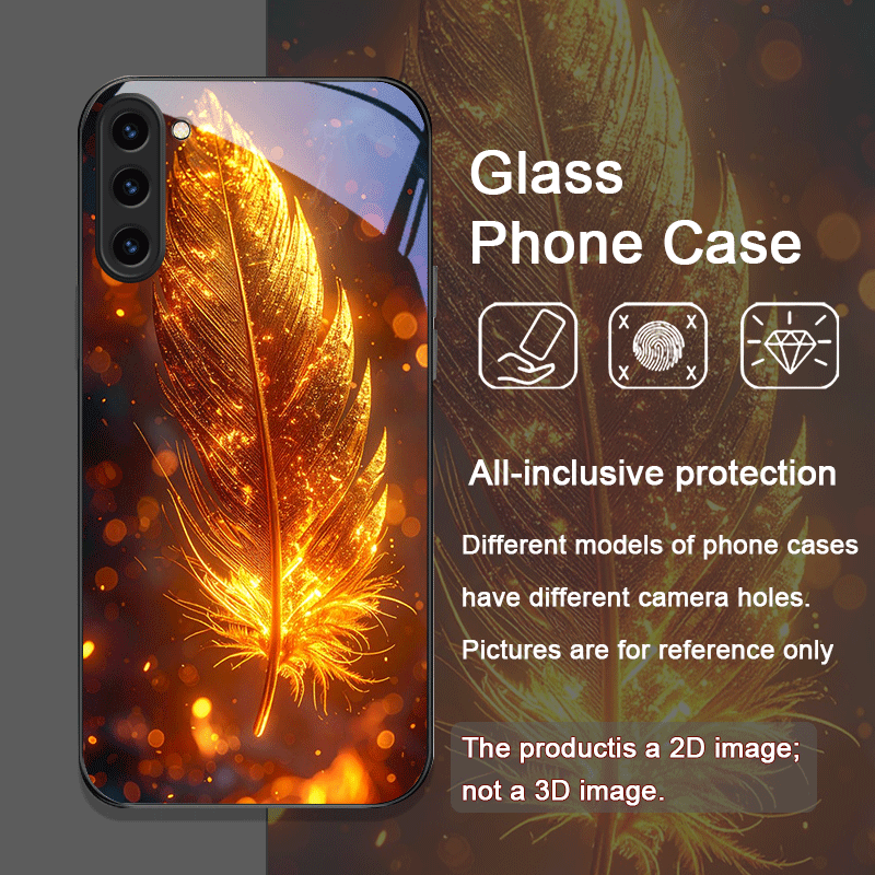 美的フェニックス火炎羽模様強化ガラス製スマホケース Sams - Phone Cases Silicone のレビューと価格