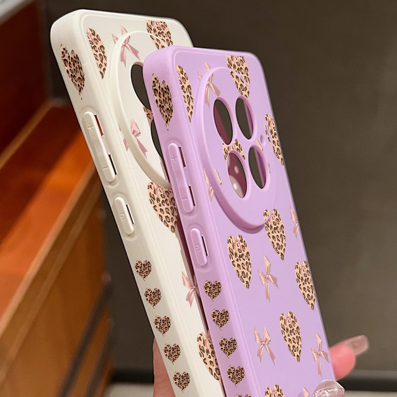 レオパード柄ハートボウソフトランヤード付きスマホケース On - Phone Cases Leopard Print のレビューと価格