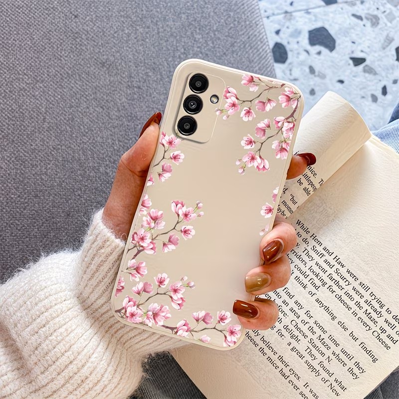 ピンクの桜の枝柄プリントスマホケース Samsung Gal - Phone Cases Pink のレビューと価格