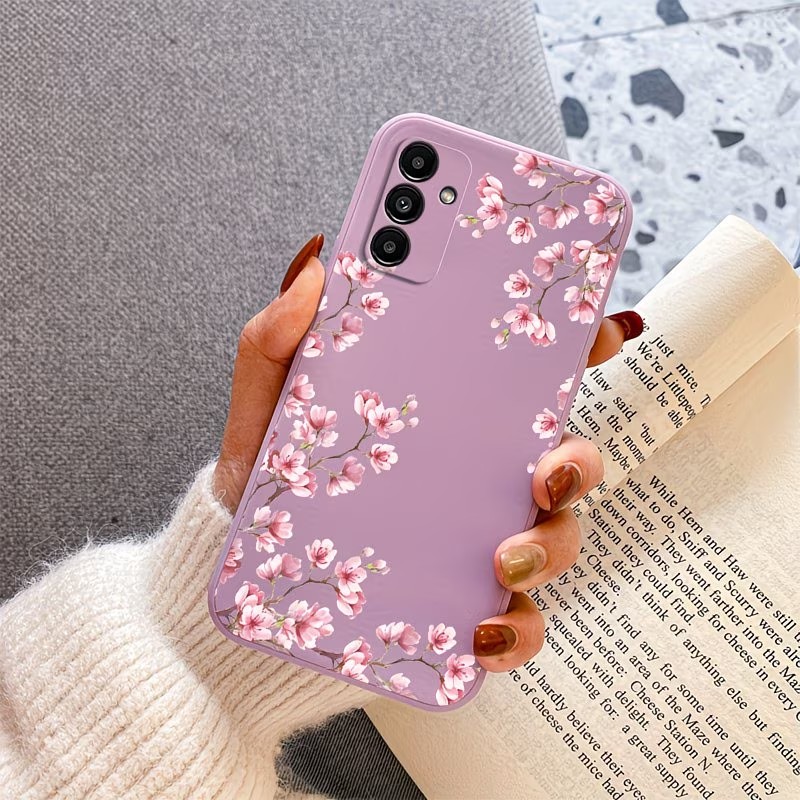 ピンクの桜の枝柄プリントスマホケース Samsung Gal - Phone Cases Pink のレビューと価格