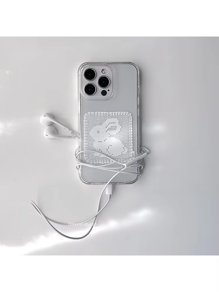 韓国風白いレース柄のかわいいウサギのスマホケース iPhon - Phone Cases Xr Cute のレビューと価格