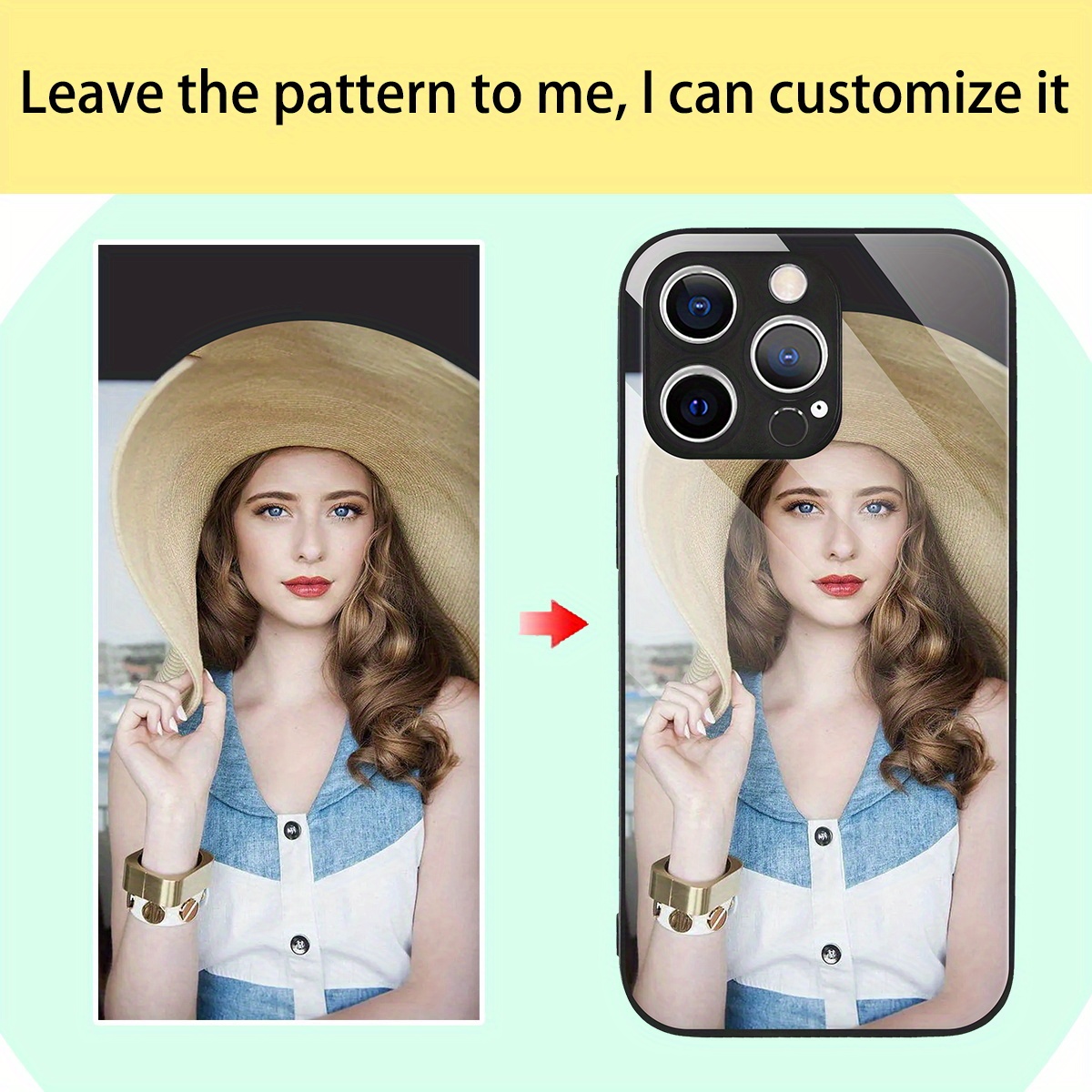 カスタム写真ミラーガラスケース iPhone 17 16 1 - Phone Cases Diy のレビューと価格