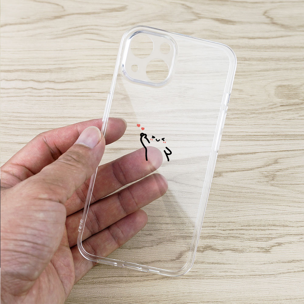 面白いマッチ棒人形 クリアカップル携帯ケース iPhone  - Phone Cases Quirky のレビューと価格