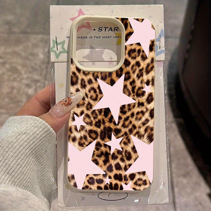 ピンクスター レオパード柄 TPUパターン シリコン製スマホ - Phone Cases Leopard Print のレビューと価格