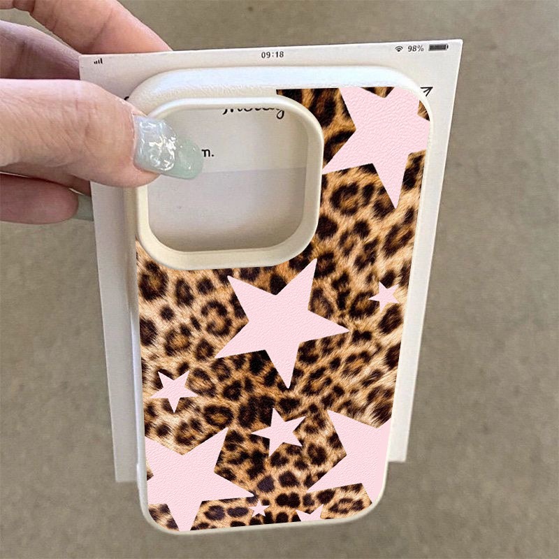 ピンクスター レオパード柄 TPUパターン シリコン製スマホ - Phone Cases Leopard Print のレビューと価格