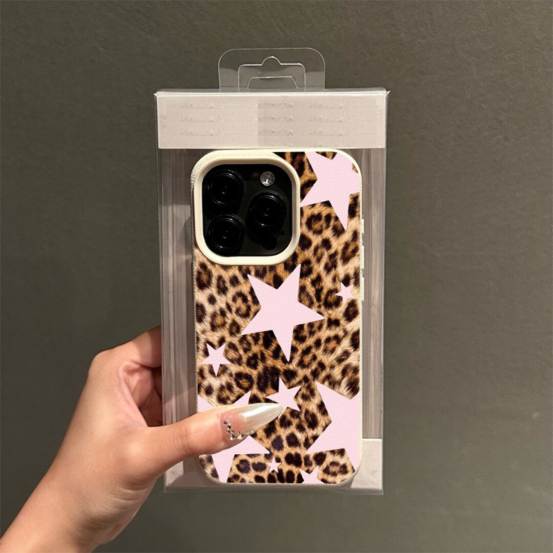ピンクスター レオパード柄 TPUパターン シリコン製スマホ - Phone Cases Leopard Print のレビューと価格