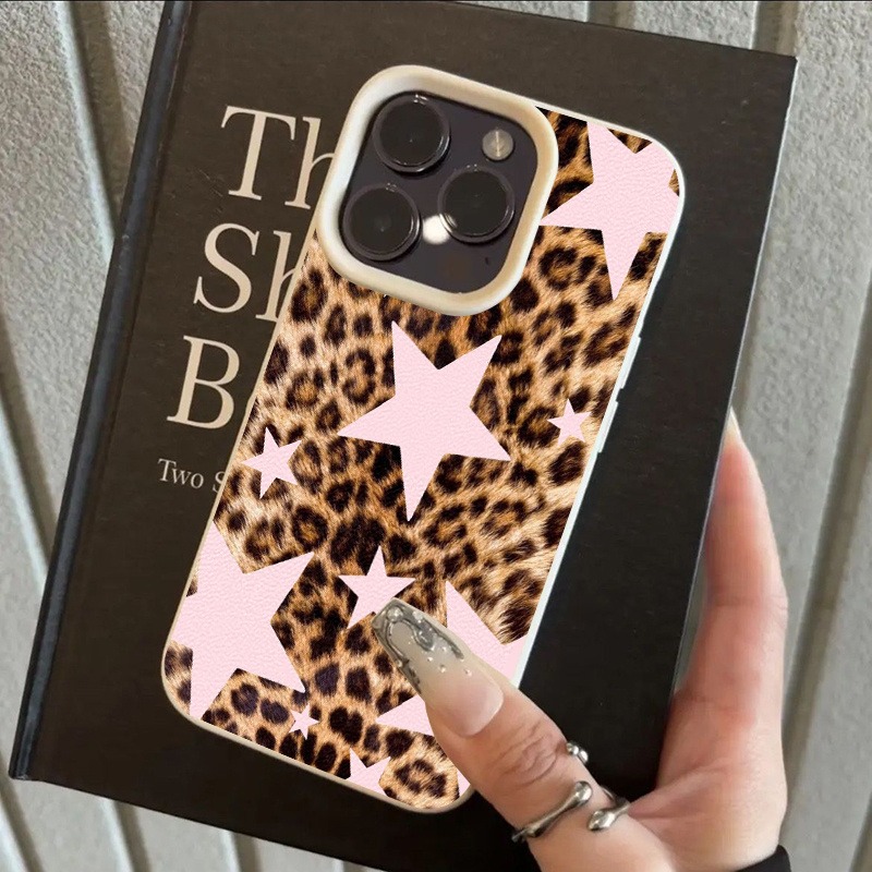 ピンクスター レオパード柄 TPUパターン シリコン製スマホ - Phone Cases Leopard Print のレビューと価格