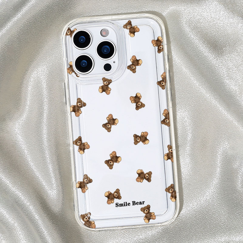 フラワーベアプリント iPhone 16 15 13 12  - Phone Cases Xr Cute のレビューと価格