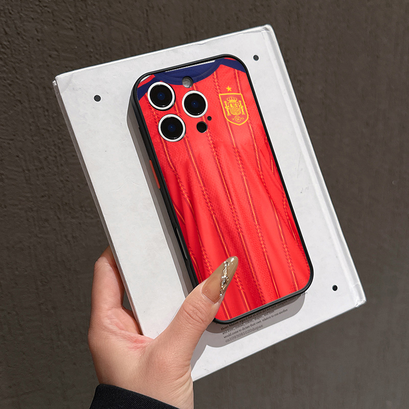 スペインサッカーチーム ホームジャージ柄 iPhoneケース - Phone Cases Jersey のレビューと価格