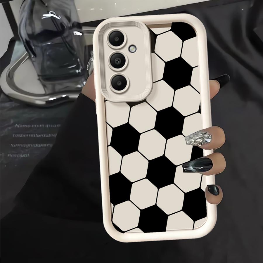 サッカー場のボール柄スマホケース サムスンギャラクシーA57 - Phone Cases Jersey のレビューと価格