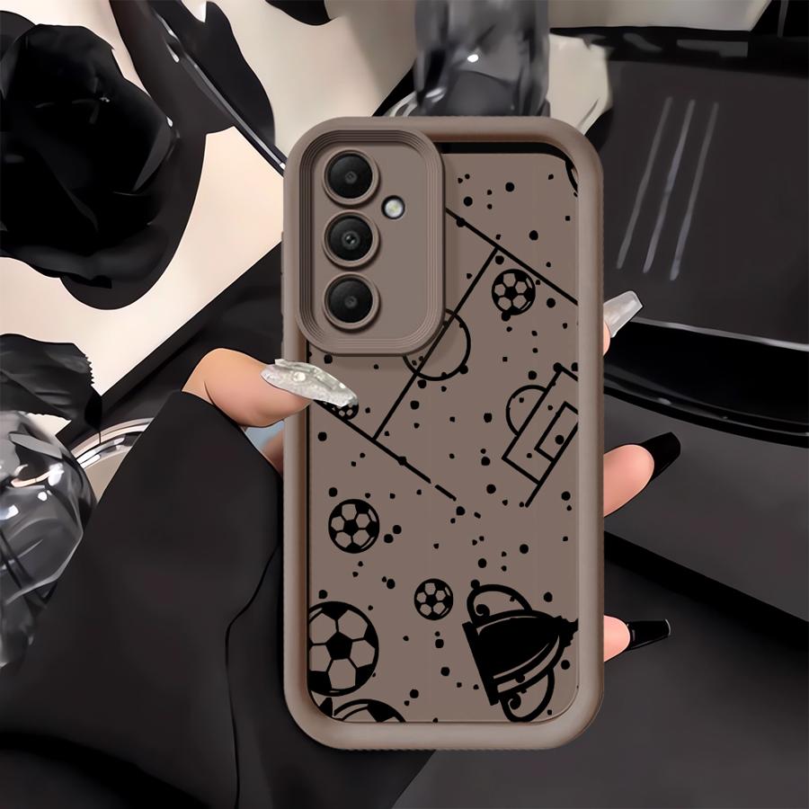 サッカー場のボール柄スマホケース サムスンギャラクシーA57 - Phone Cases Jersey のレビューと価格