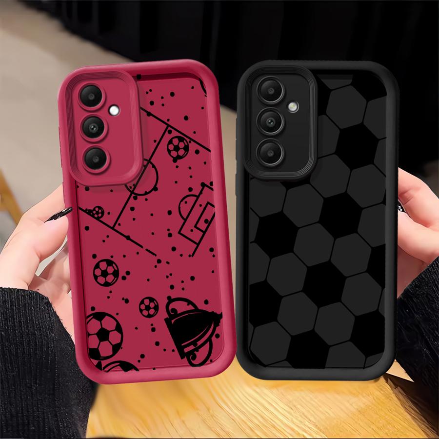 サッカー場のボール柄スマホケース サムスンギャラクシーA57 - Phone Cases Jersey のレビューと価格