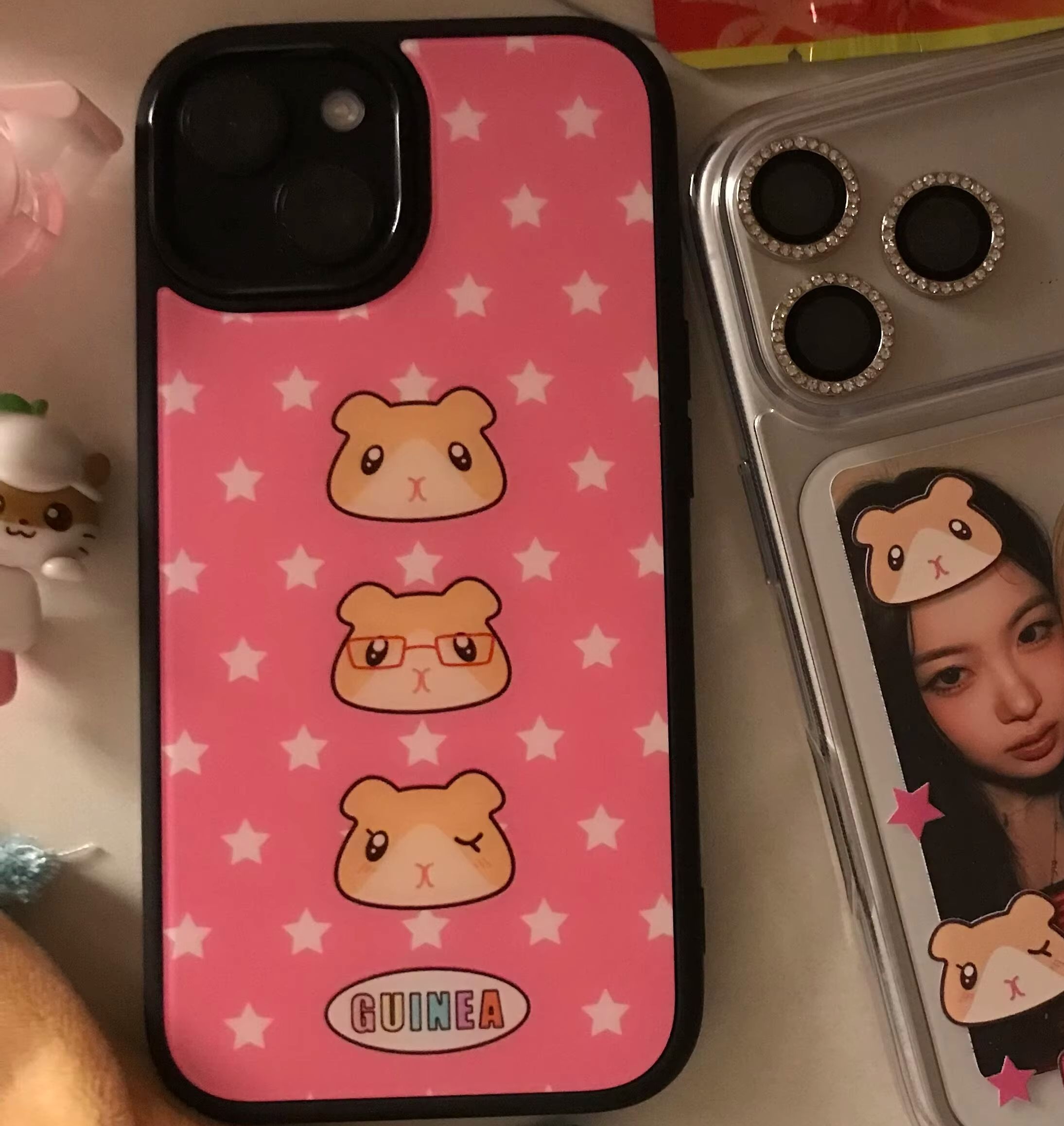 カートゥーンピンクスターのカワいいモルモット柄iPhoneケ - Phone Cases Pink のレビューと価格