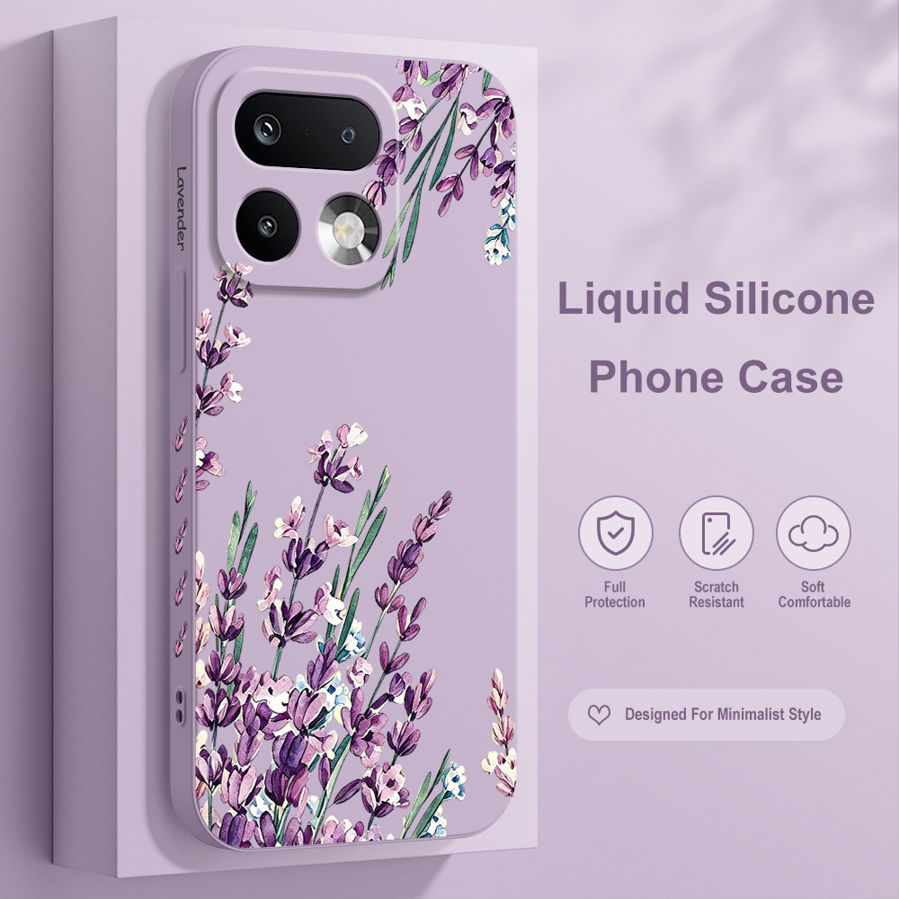 ラベンダー柄のスマホケース、Oppo Realme 16 1 - Phone Cases Silicone のレビューと価格
