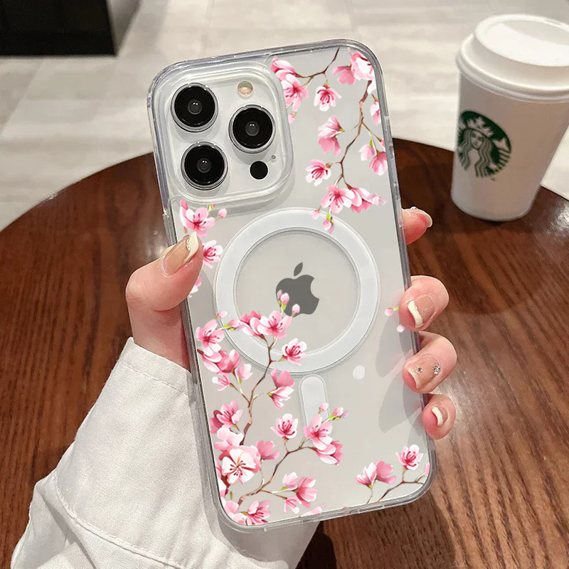 高級ピンク INS 花柄ケース iPhone 14 Pro  - Phone Cases Pink のレビューと価格