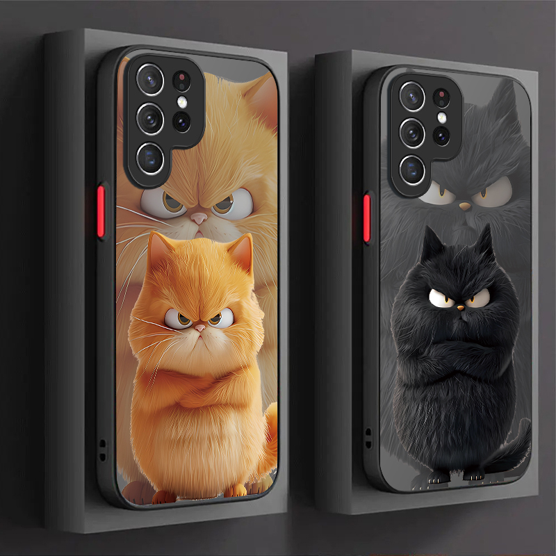 怒れる猫のカップルスタイルケース Samsung Galax - Phone Cases For Samsung S21 5G のレビューと価格